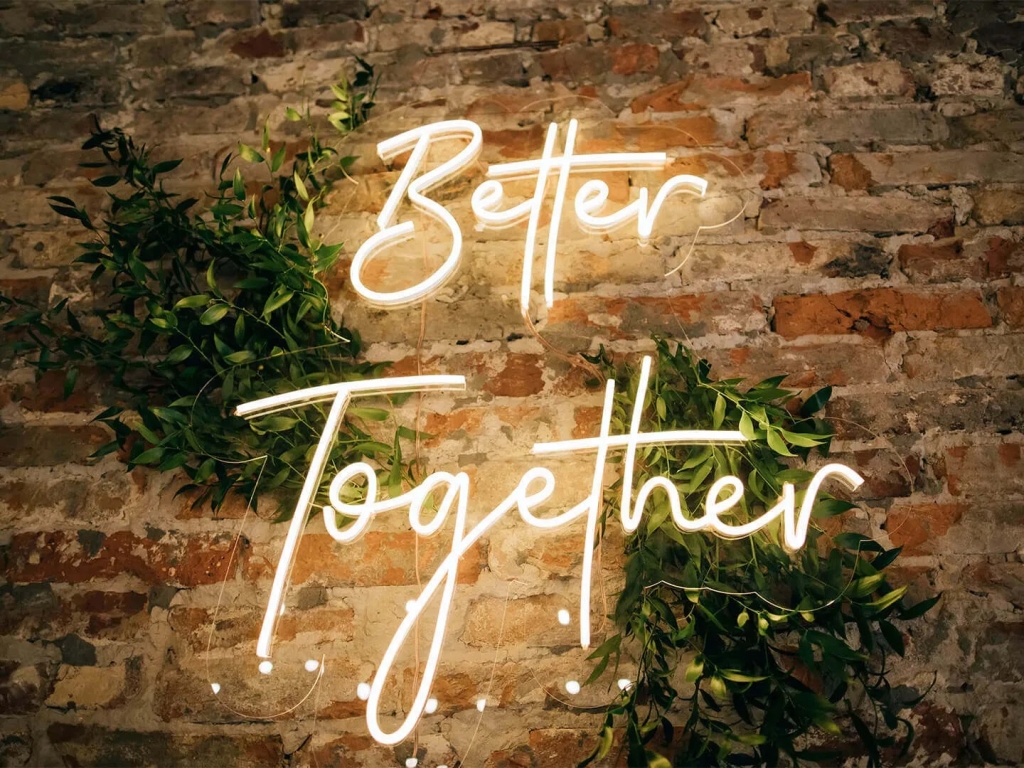 128 Neon letters Better Together 5